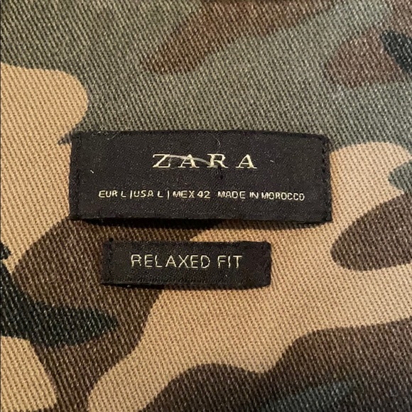 Zara Army Short Sleeves Large - Picture 2 of 5